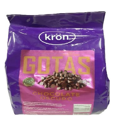 KRON GOTAS CHOCOLATE BITTER 500 gr